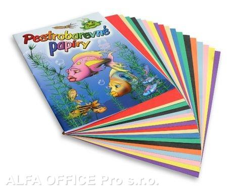 Barevné papíry A4 nelepicí 20 listů
