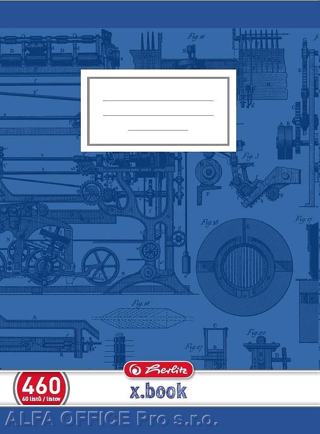Sešit školní Herlitz Premium 460 - A4 / čistý / 60 listů