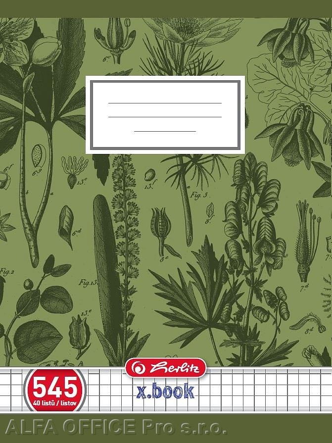 Sešit školní Herlitz Premium 545 - A5 / čtvereček / 40 listů