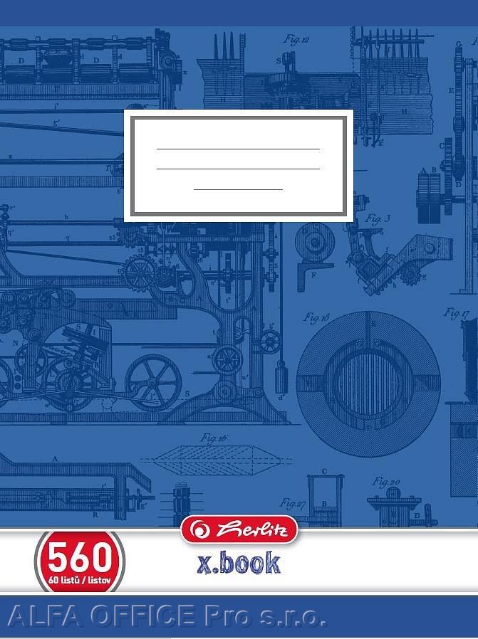 Sešit školní Herlitz Premium 560 - A5 / čistý / 60 listů