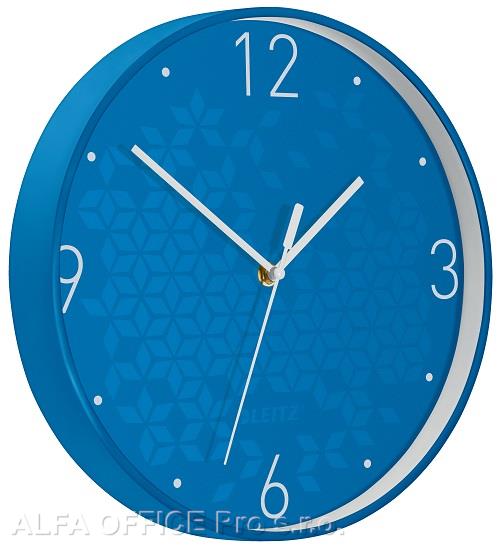 Leitz WOW nástěnné hodiny tiché modrá