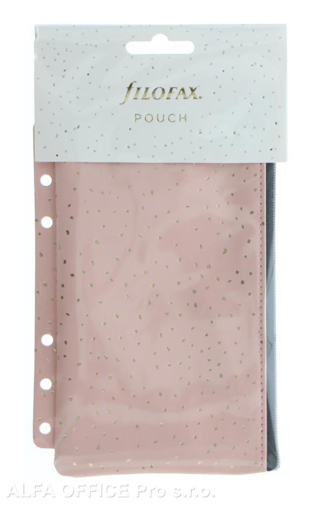 Náplň Multi Filofax Confetti osobní A5 penál na zip / Rose Quartz