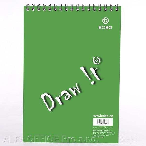 Blok BOBO s horní vazbou - A5 / čtvereček