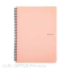 Blok kroužkový PASTELINi - A4 / linka / oranžová