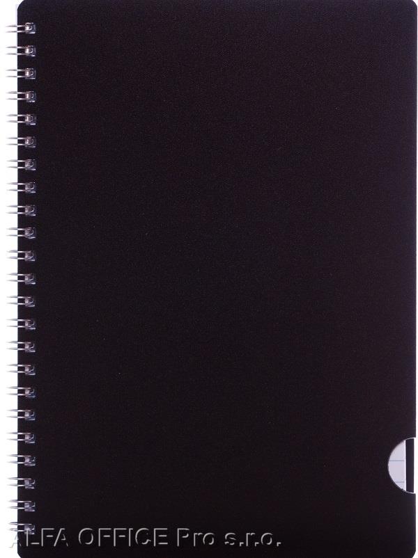 Blok BOBO Plastic s boční spirálou - A5 / linka