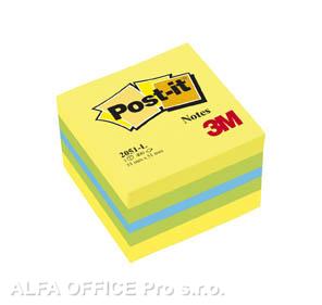 Samolepicí bločky Post-it minikostky - citronová / 400 lístků