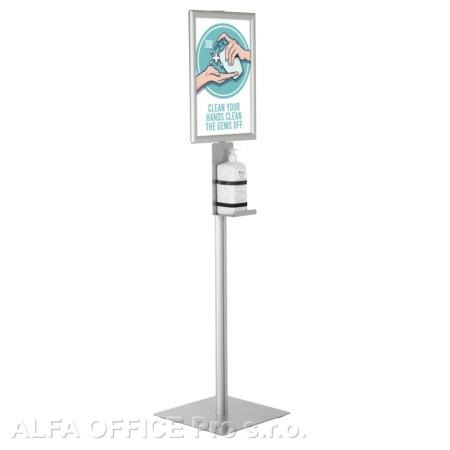 Dávkovače čistícího gelu - Na stojanu včetně informačního klip rámu pro objem 1