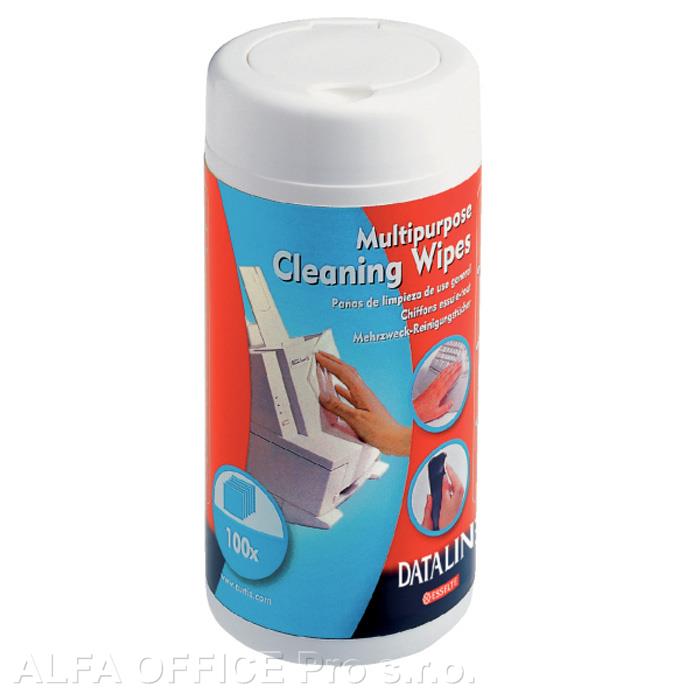 Čisticí kapesníky na počítač - vlhké / dóza / 100 ks