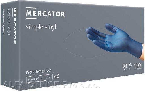 Rukavice Nitril L modré / 100 ks nepudr.