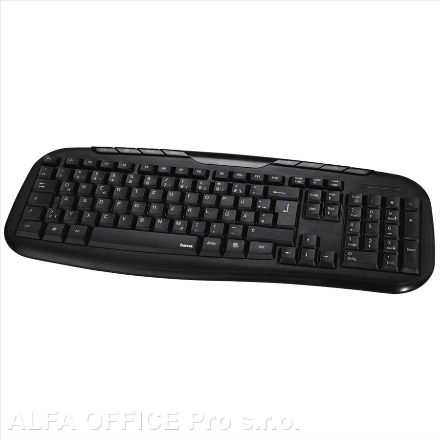 Klávesnice HAMA Celino - černá / USB kabel