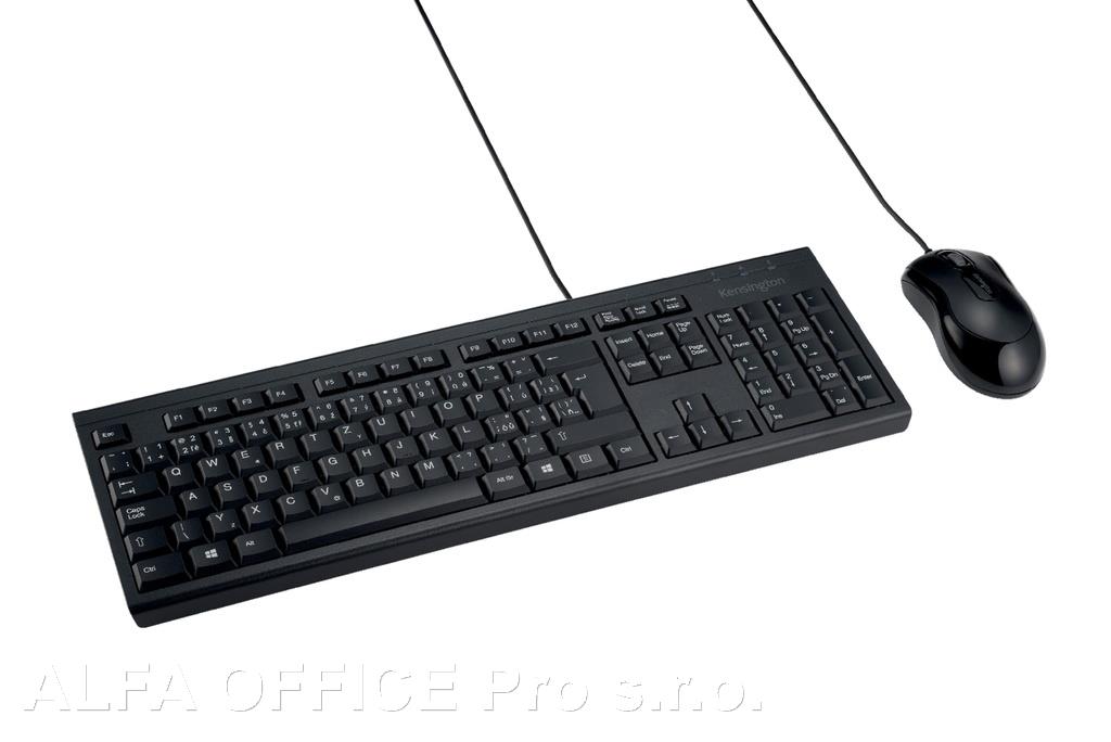 Klávesnice + myš  Kensington EQ KM100 - černá
