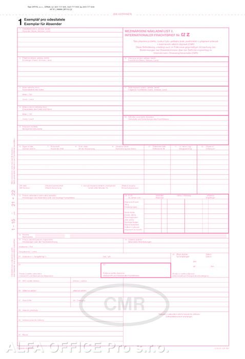 Optys 1197 CMR 5 listů NCR A4