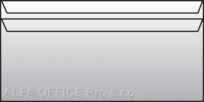 Obálky DL recyklované samolepicí - 1000 ks