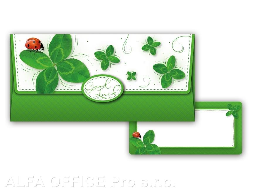 Obálka na peníze - Čtyřlístek