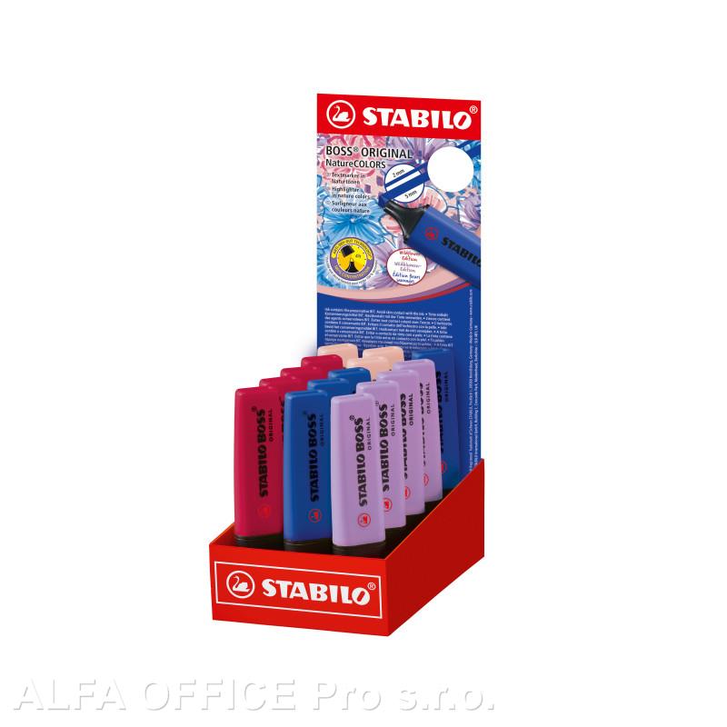 Zvýrazňovač STABILO® BOSS NatureCOLORS Wildflower / sada 15 ks