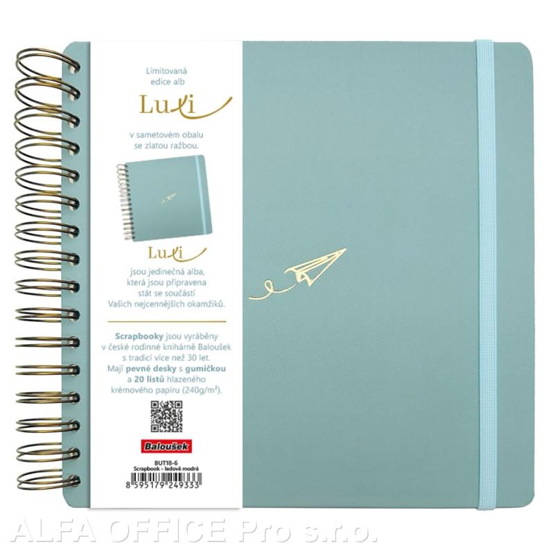 Fotoalbum Luxi - 21 x 21 cm / ledově modrá vlaštovka