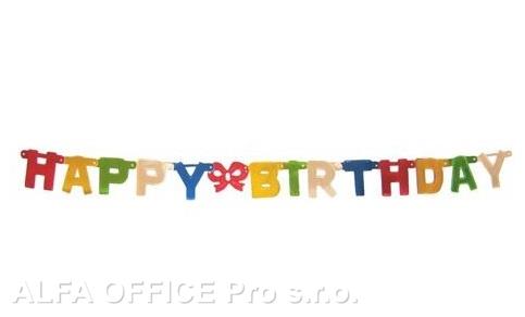Girlanda Happy Birthday - 1,5 m
