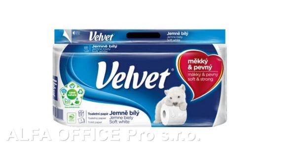 Papír toaletní Velvet white 3-vrstý / 8 ks
