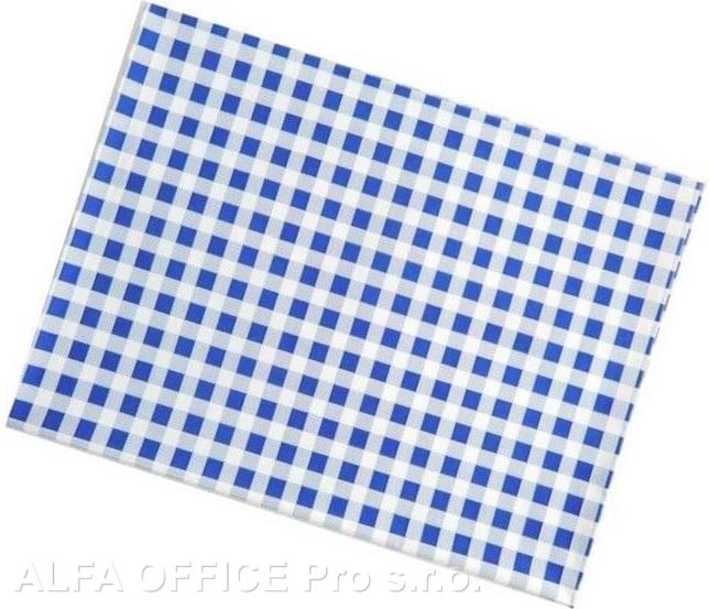 Ubrus PVC - 65 x 50 cm / modré káro