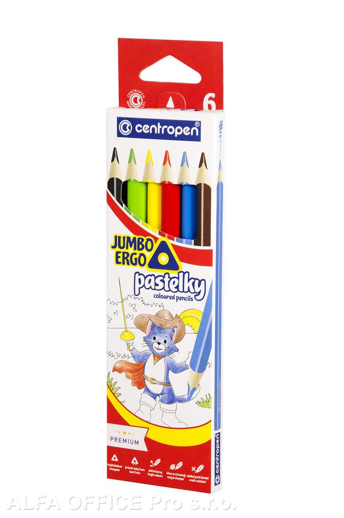 Pastelky Centropen 9522 JUMBO ERGO - 6 barev