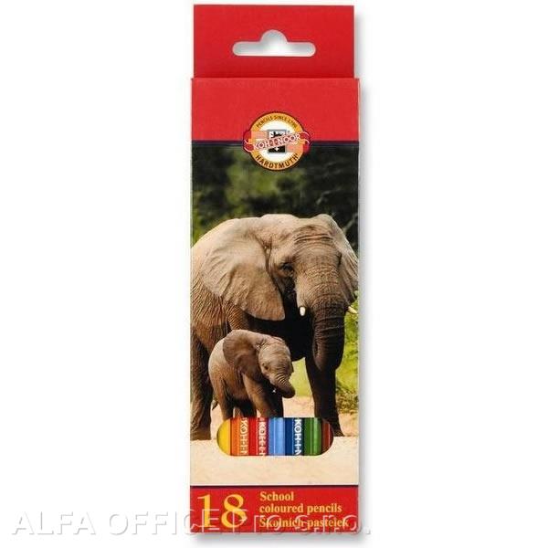 Pastelky Koh-i-noor Ptáci, Holky dlouhé / 18ks