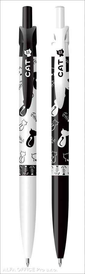 Kuličkové pero Concorde Cat - barevný mix