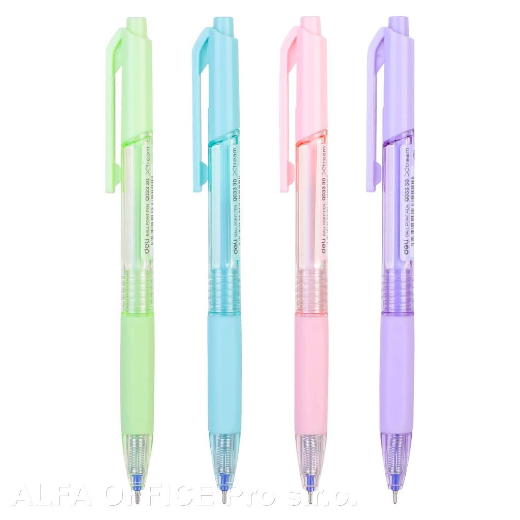 Kuličkové pero DELI Macaron - pastelový mix