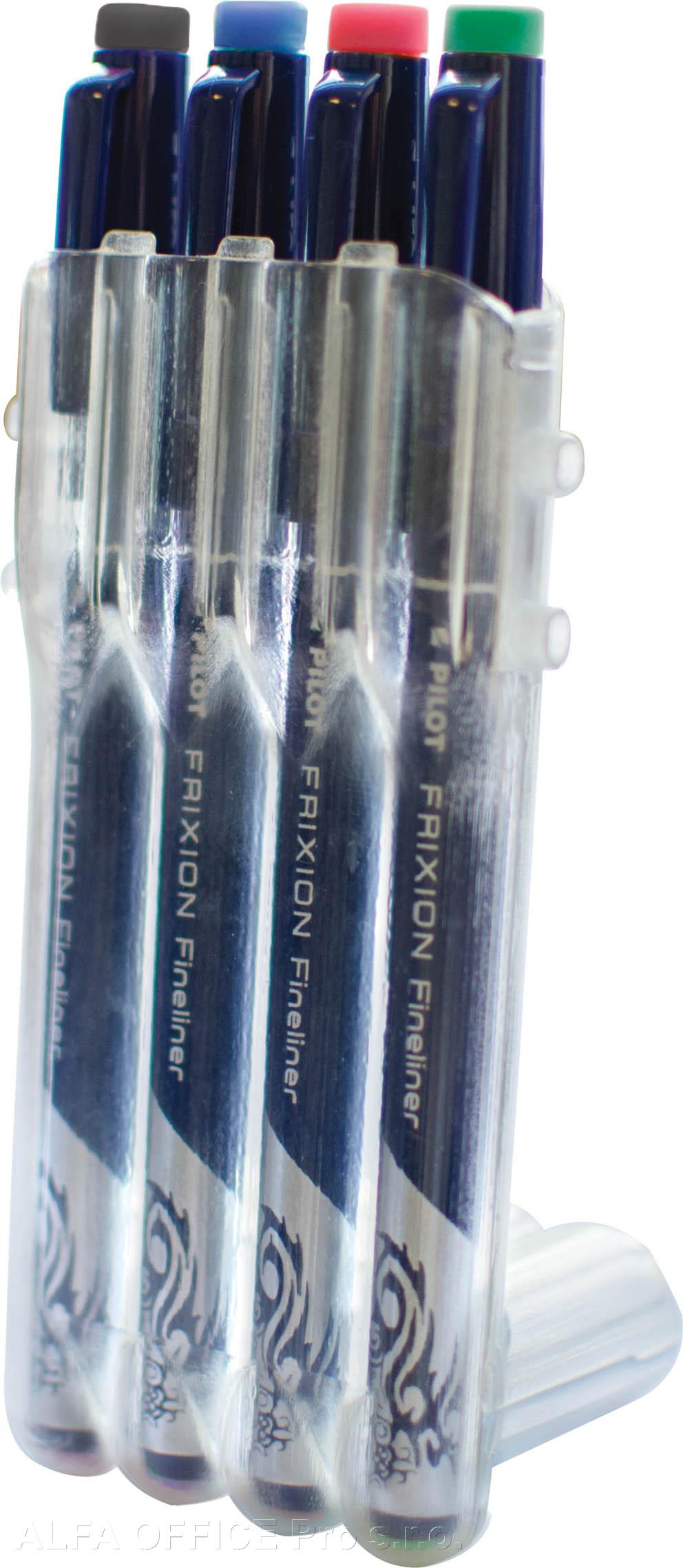 Liner Pilot FriXion Fineliner - sada 4 ks / základní barvy