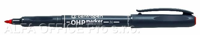 Popisovač Centropen Permanent OHP 2637 / červená