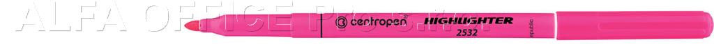 Zvýrazňovač Centropen 2532 / růžová