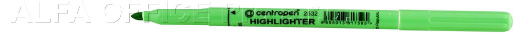 Zvýrazňovač Centropen 2532 / zelená