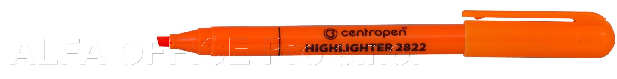 Zvýrazňovač Centropen 2822 / oranžová