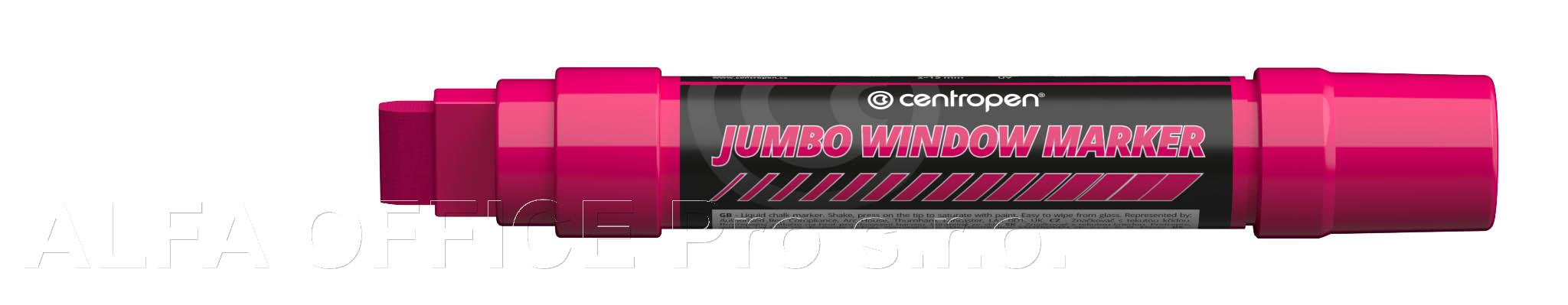 Značkovač Centropen 9120 JUMBO WINDOW - FLUO růžová