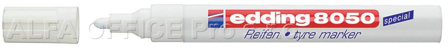Popisovač Edding 8050 na pneu - bílá