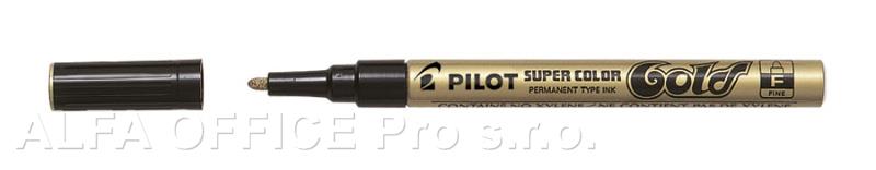 Popisovač Pilot Super Color - zlatá / F / 1 mm