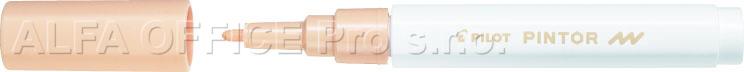 Popisovač Pilot Pintor F / pastelově oranžová