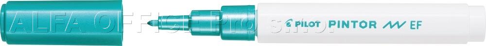 Popisovač Pilot Pintor EF / metalická zelená