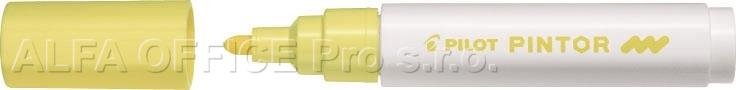Popisovač Pilot Pintor M / pastelově žlutá