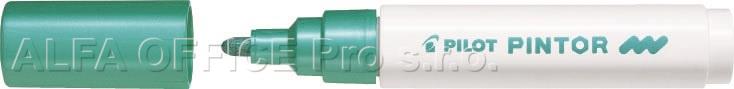 Popisovač Pilot Pintor M / metalický zelená