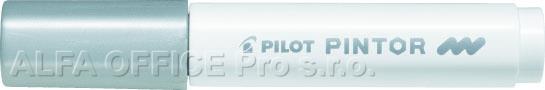 Popisovač Pilot Pintor M / stříbrná