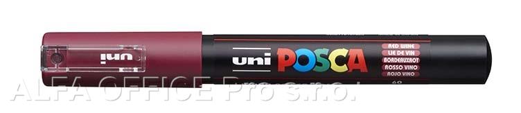 Posca popisovač / 0,7 mm - bordó