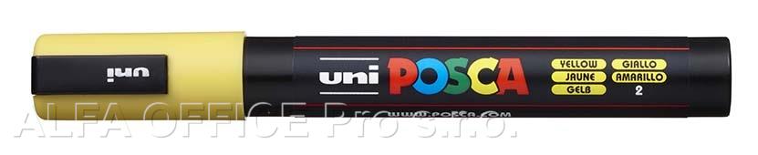 Posca popisovač / 2,5 mm - žlutá