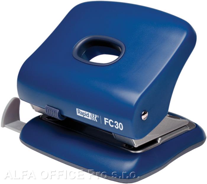 Kancelářský děrovač Rapid Fashion FC30 / modrá - 30 listů