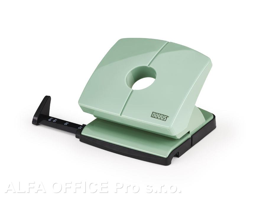 Kancelářský děrovač Novus B 220 Color ID / mátově zelená - 20 listů