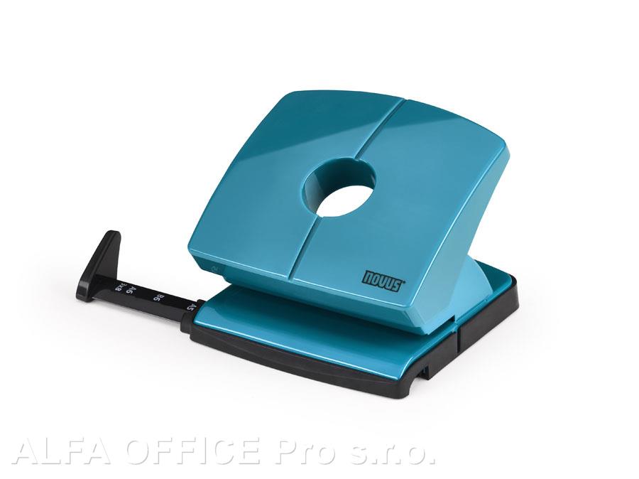 Kancelářský děrovač Novus B 220 Color ID / modrá petrolejová - 20 listů