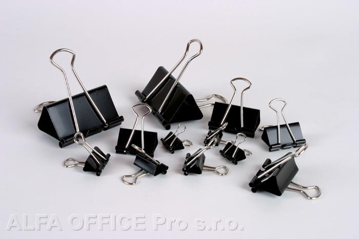 Klipy kovové černé - 41 mm