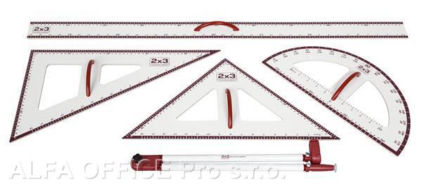 Magnetické rýsovací potřeby - sada / 5 ks