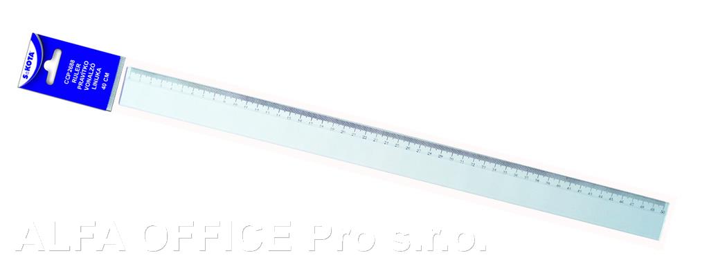 Pravítko 40 cm - transparentní