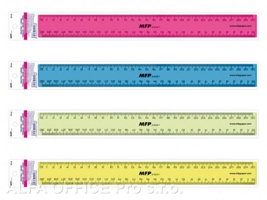 Pravítko 30 cm - mix barev