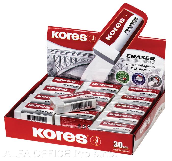 Pryž Kores KE30 měkká / bílá